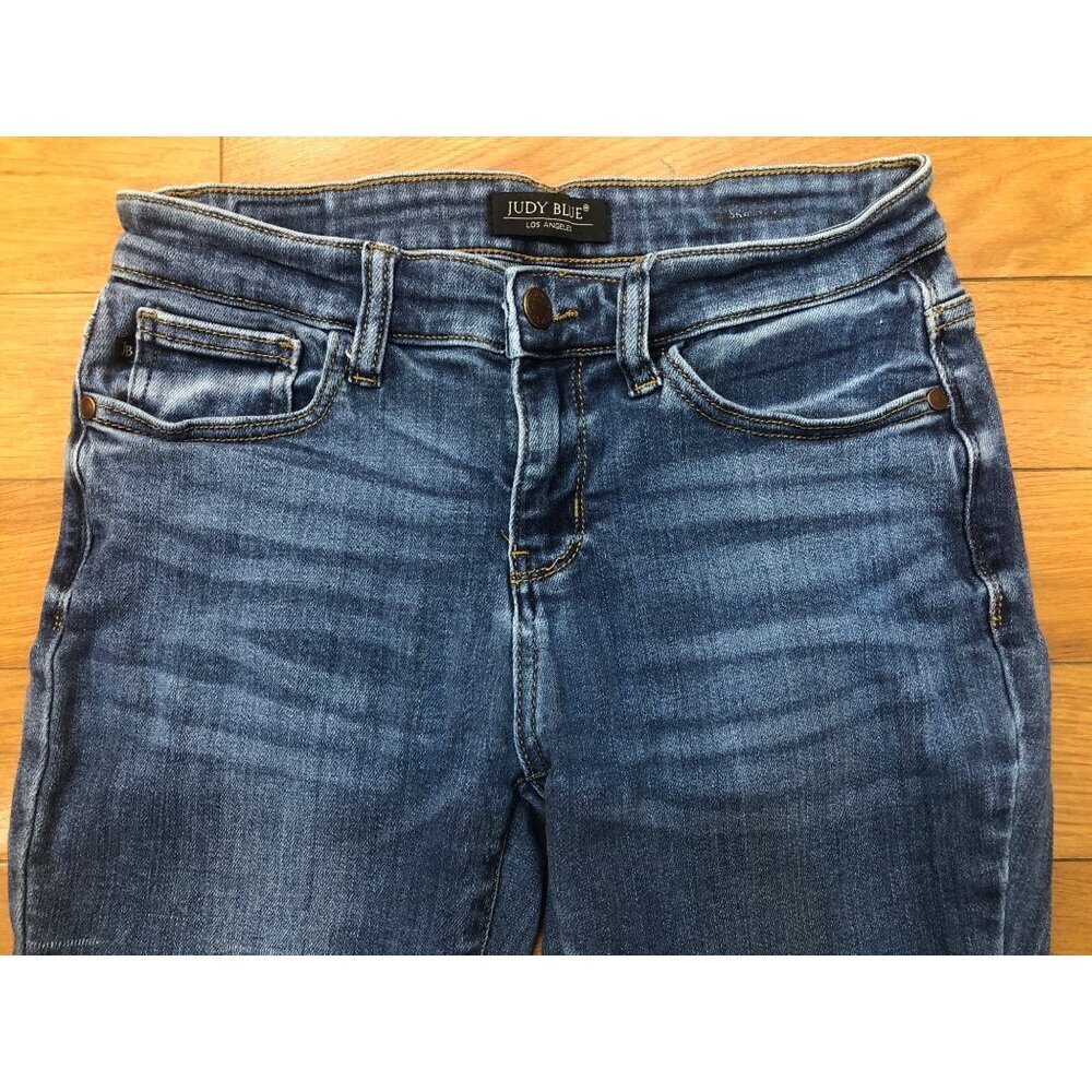 Judy Blue Bristol Mid Rise Skinny Stretch Denim Jeans Size 7 - Picture 2 of 11